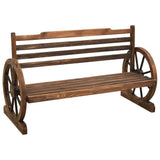 Vidaxl tuinbank 112 cm massief vurenhout