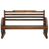 Vidaxl tuinbank 112 cm massief vurenhout
