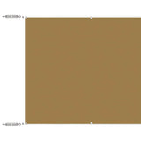 Vidaxl luifel verticaal 60x1000 cm oxford stof beige