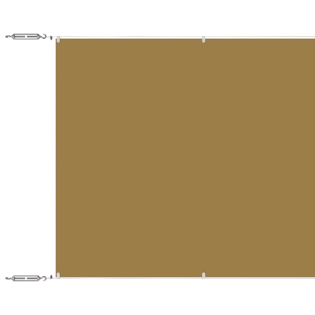 Vidaxl luifel verticaal 100x800 cm oxford stof beige