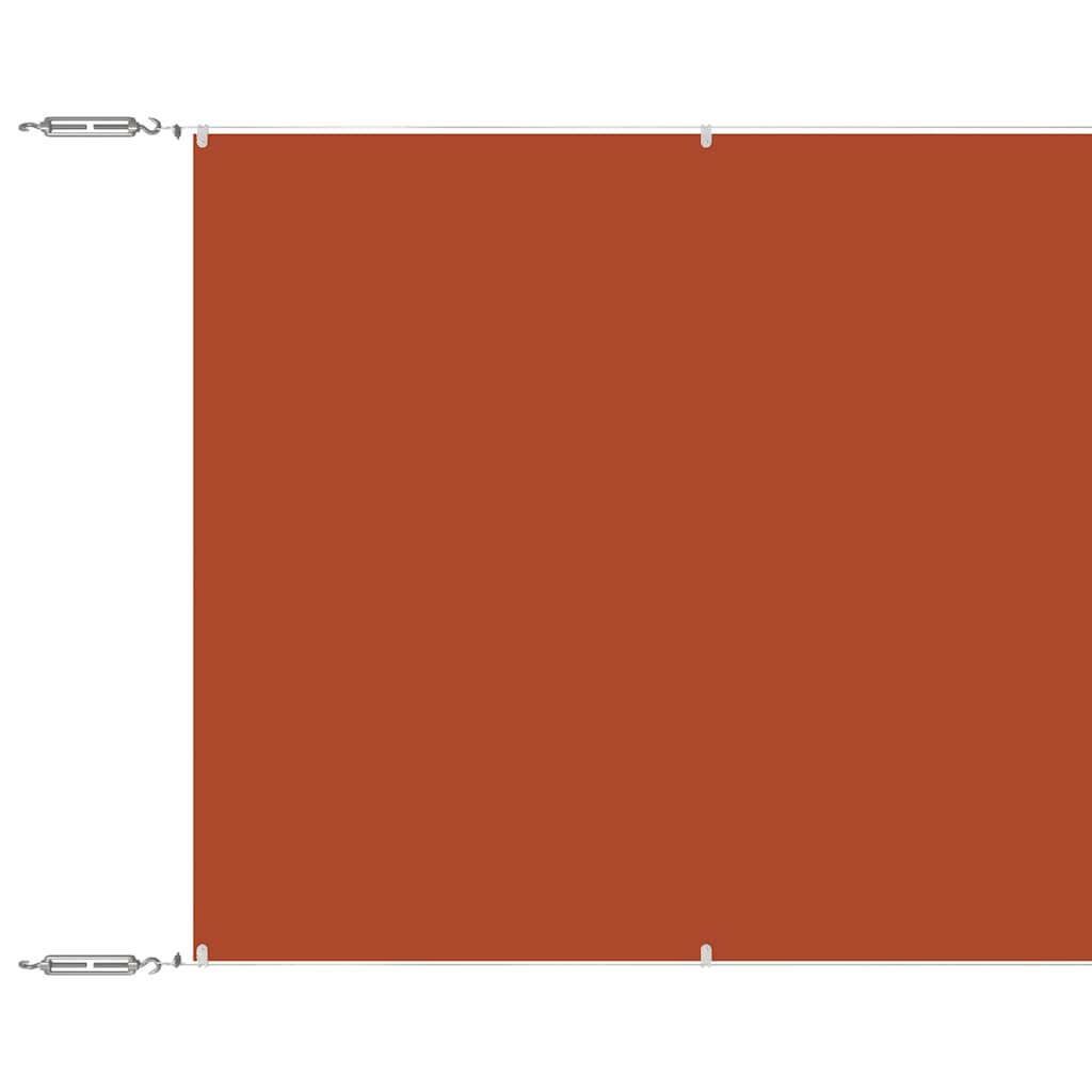 Vidaxl luifel verticaal 100x800 cm oxford stof terracottakleurig