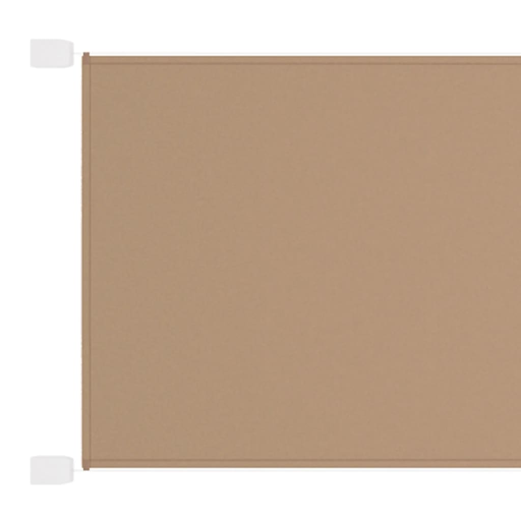 Vidaxl Luifel Vertical 60x600 cm Oxford Fabric Taupe