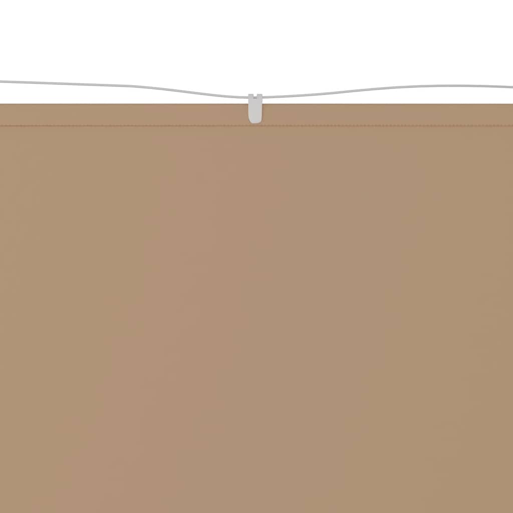 Vidaxl luifel verticaal 60x1000 cm oxford stof taupe