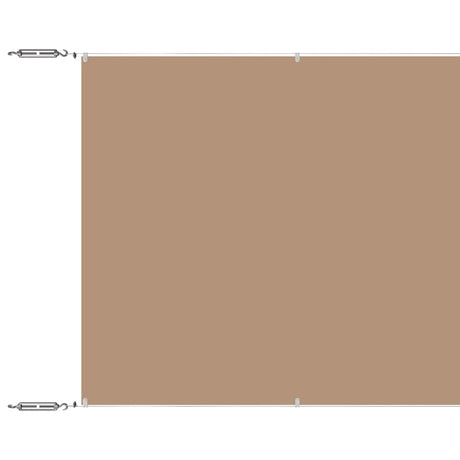 Vidaxl luifel verticaal 60x1200 cm oxford stof taupe