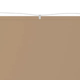 Vidaxl Luifel Vertical 100x600 cm Oxford Fabric Taupe