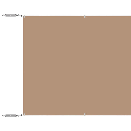 Vidaxl luifel verticaal 100x100 cm oxford stof taupe