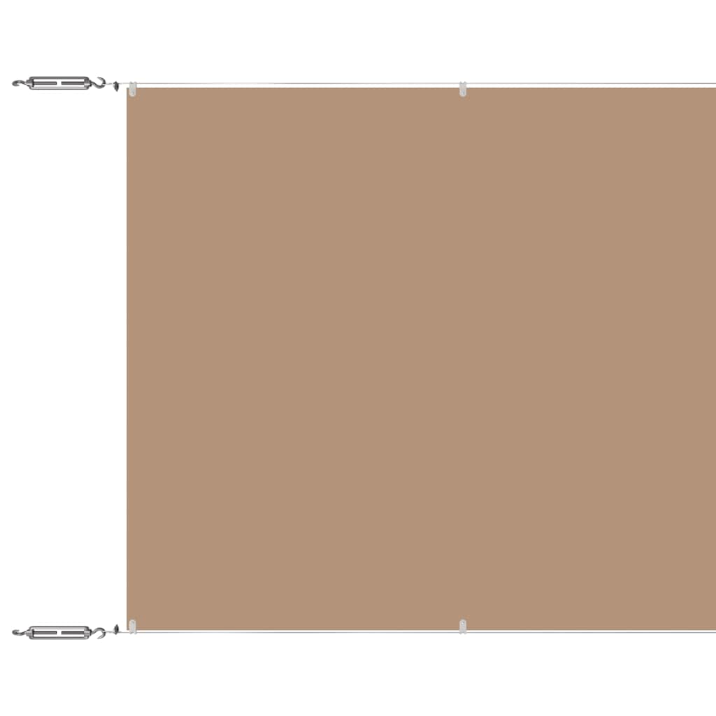 Vidaxl luifel verticaal 140x600 cm oxford stof taupe