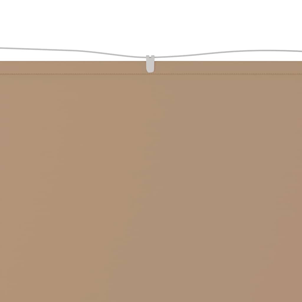Vidaxl luifel verticaal 140x600 cm oxford stof taupe