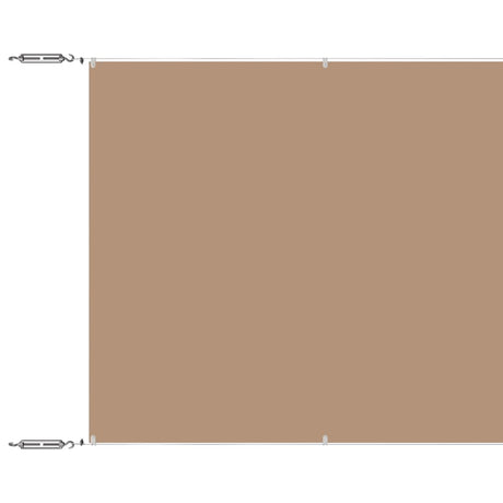 Vidaxl luifel verticaal 140x800 cm oxford stof taupe