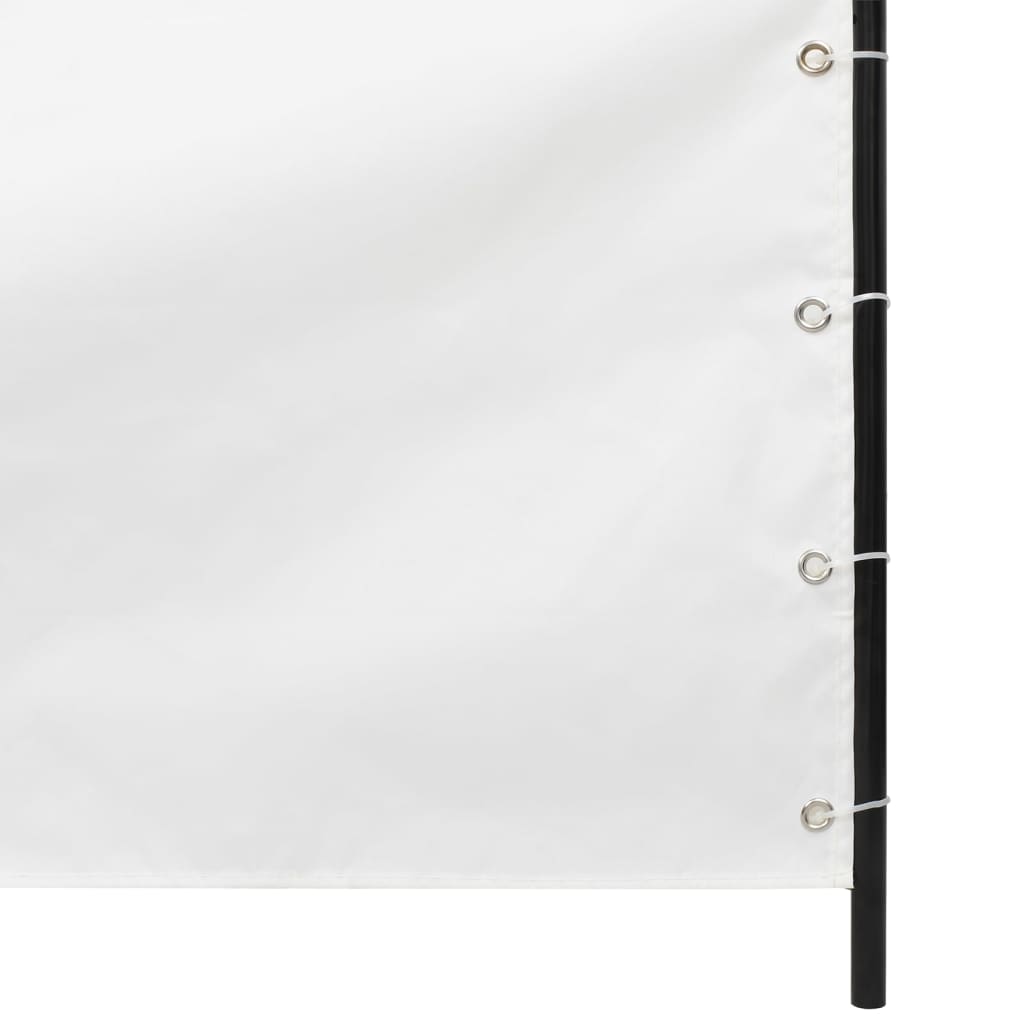 Écran de balcon Vidaxl 160x240 cm Oxford tissu blanc