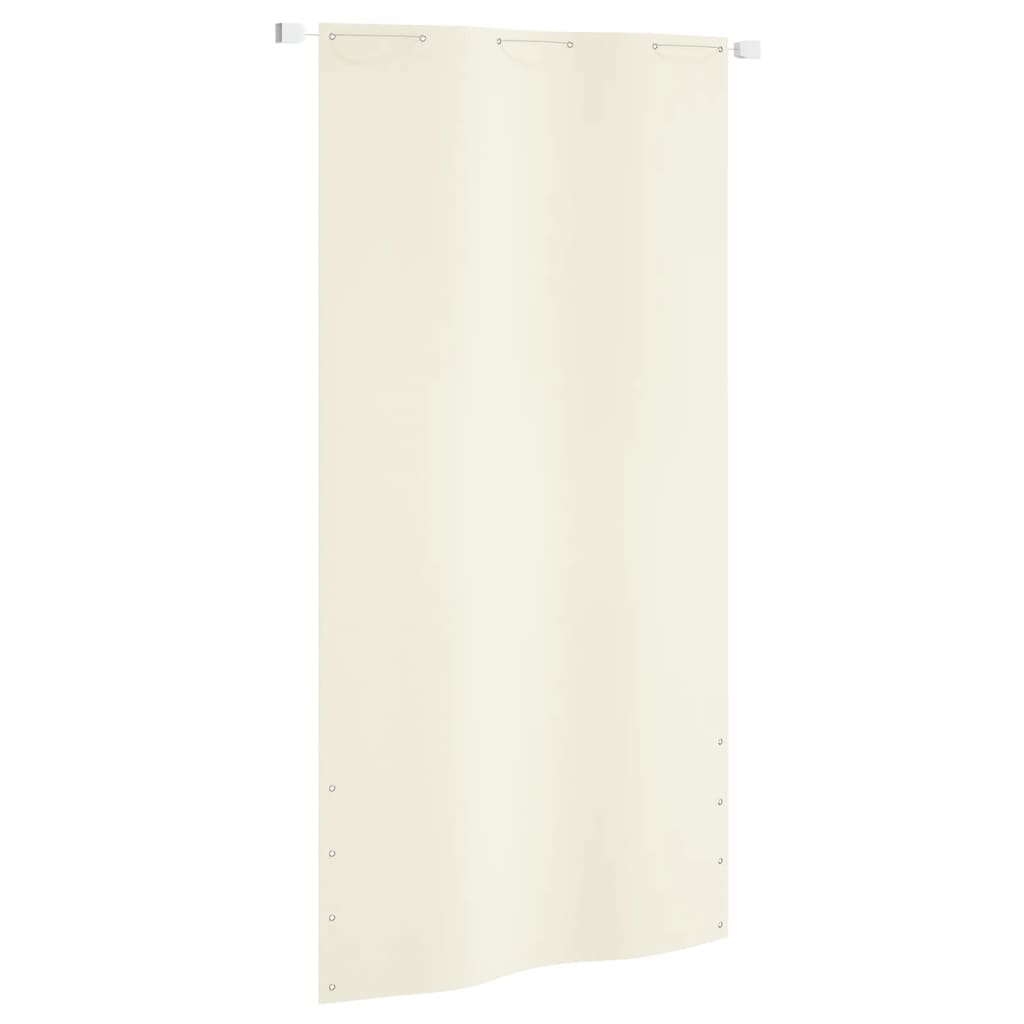 Écran de balcon Vidaxl 120x240 cm Oxford Fabric Cream -Colored