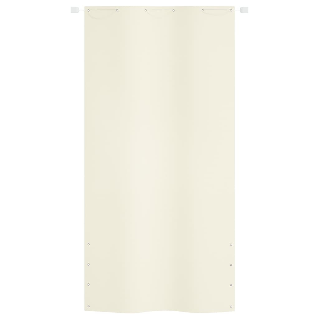 Écran de balcon Vidaxl 120x240 cm Oxford Fabric Cream -Colored