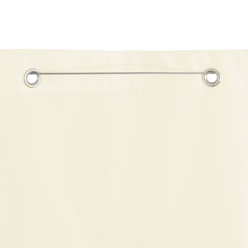 Écran de balcon Vidaxl 120x240 cm Oxford Fabric Cream -Colored