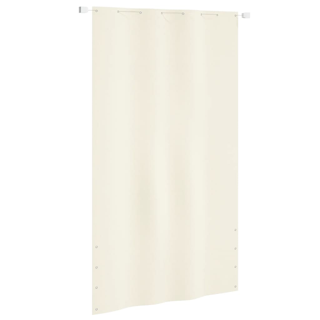 Écran de balcon Vidaxl 140x240 cm Oxford Fabric Cream -Colored