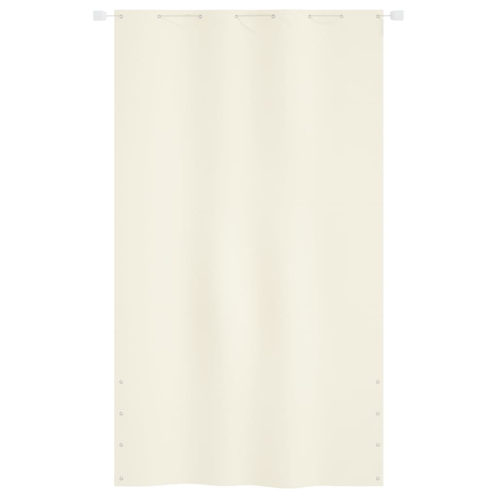 VidaXL Balcony screen 140x240 cm Oxford fabric cream -colored