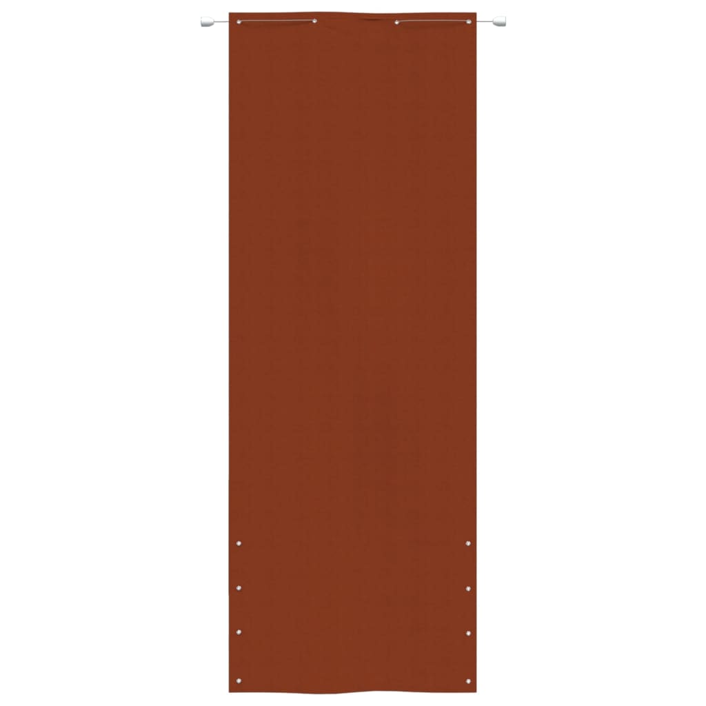 Vidaxl Balkon Bildschirm 80x240 cm Oxford Fabric Terracotta -gelöscht