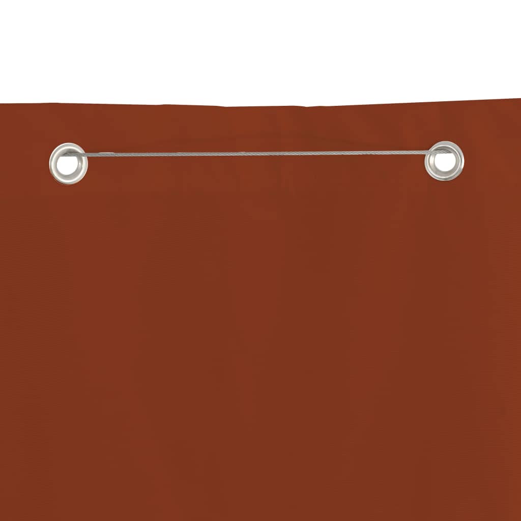 Vidaxl Balkon Bildschirm 80x240 cm Oxford Fabric Terracotta -gelöscht