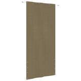 Écran de balcon Vidaxl 120x240 cm Oxford tissu taupe