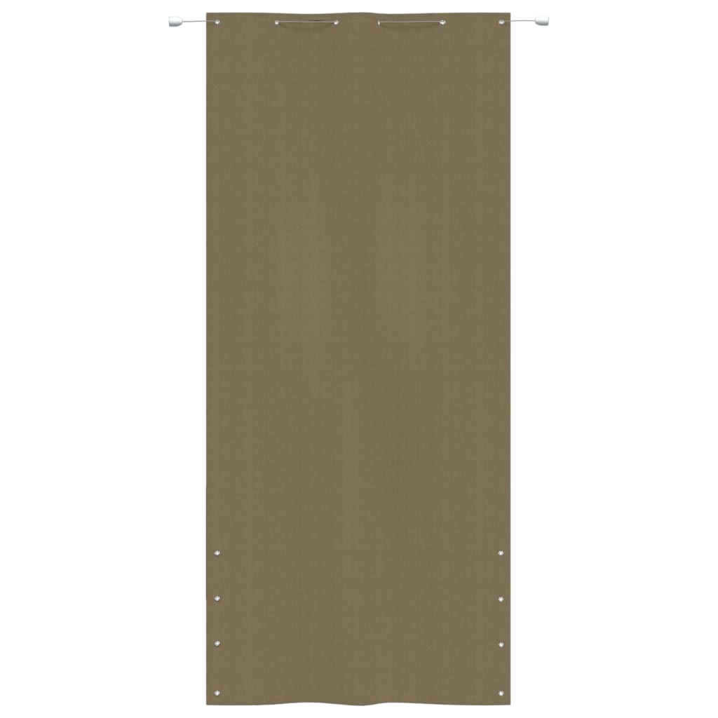 Écran de balcon Vidaxl 120x240 cm Oxford tissu taupe