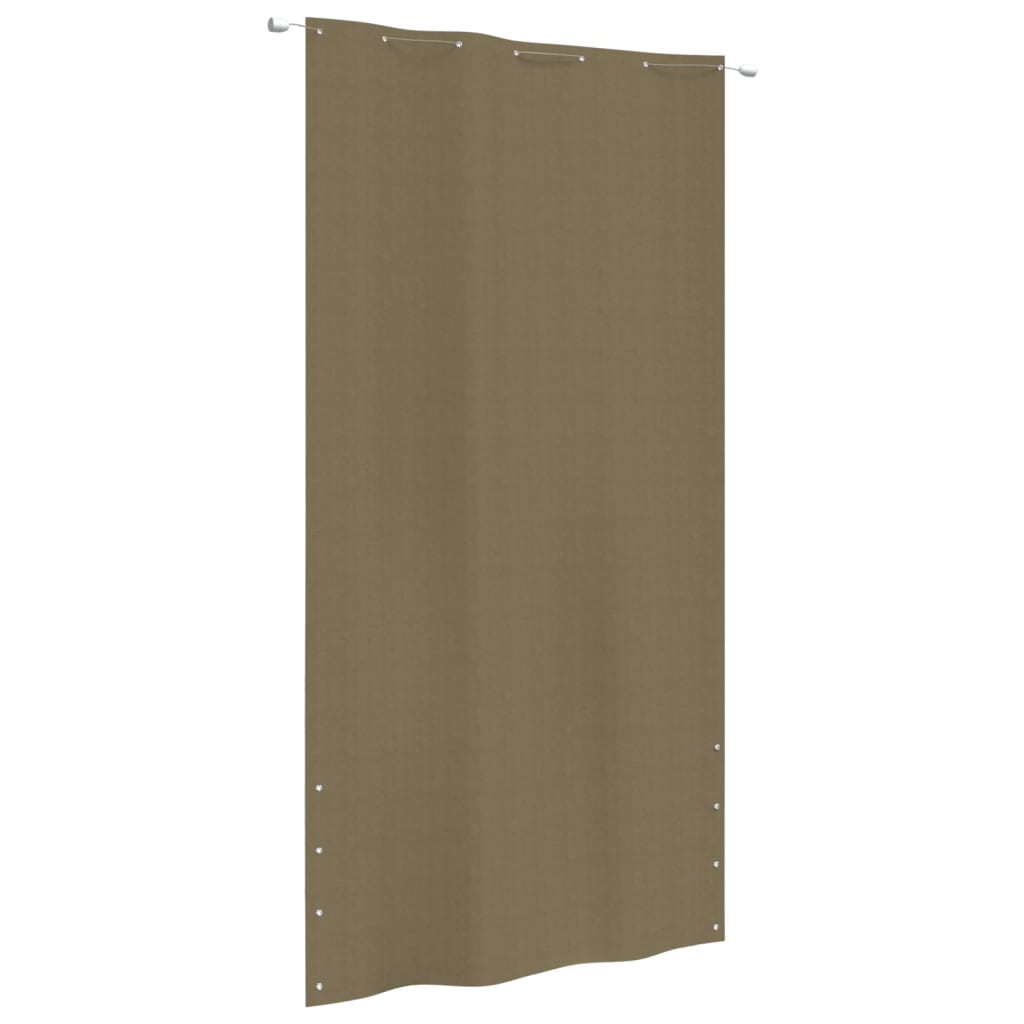 Vidaxl Balcony screen 140x240 cm Oxford fabric taupe