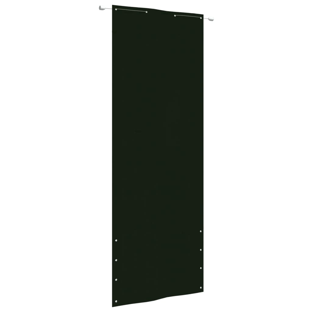 Vidaxl Balcony Screen 80x240 cm Tessuto Oxford Verde scuro