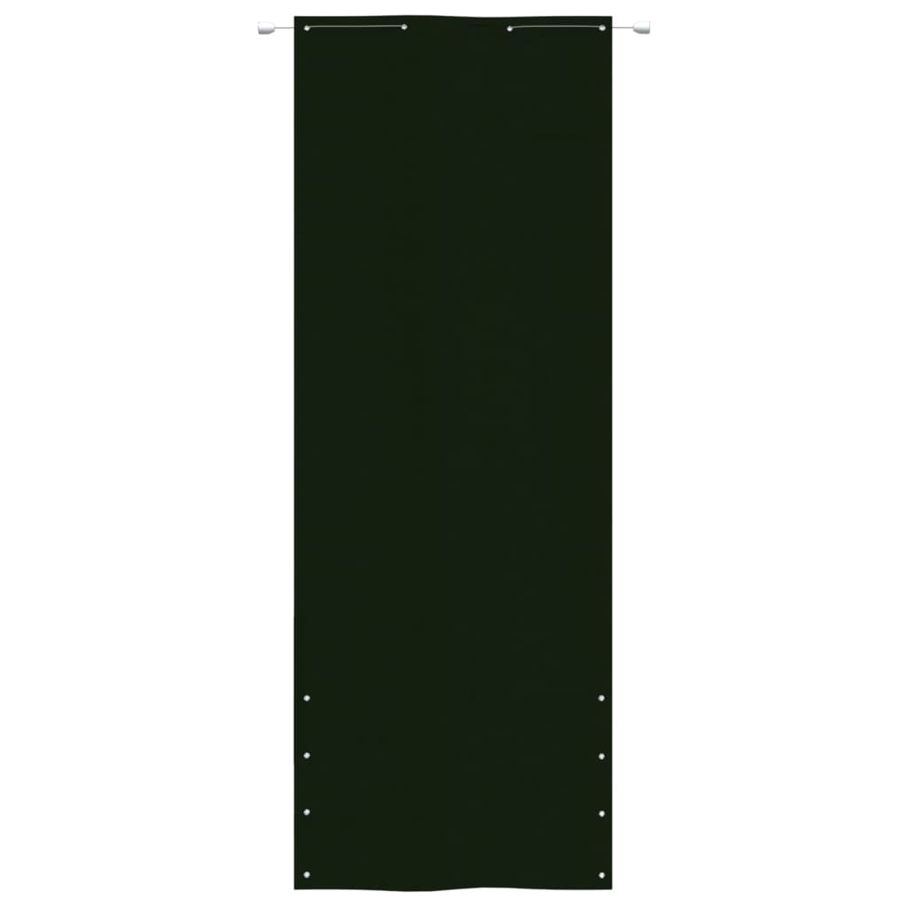 Vidaxl Balcony screen 80x240 cm Oxford fabric dark green