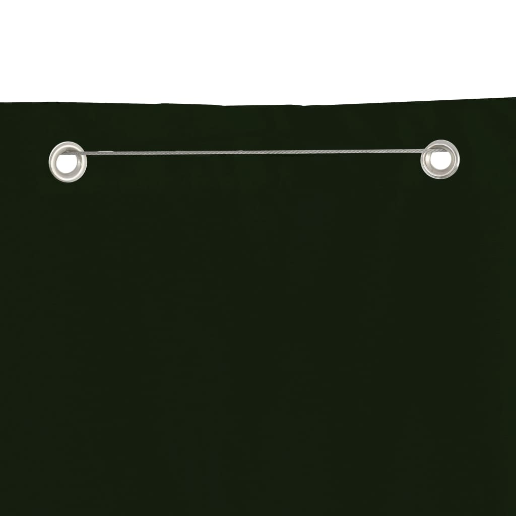 Pantalla de balcón Vidaxl 80x240 cm Oxford Fabric Dark Green