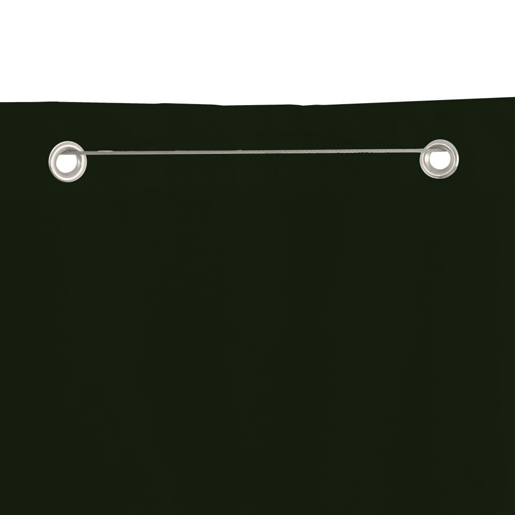 Vidaxl Balcony screen 140x240 cm Oxford fabric dark green