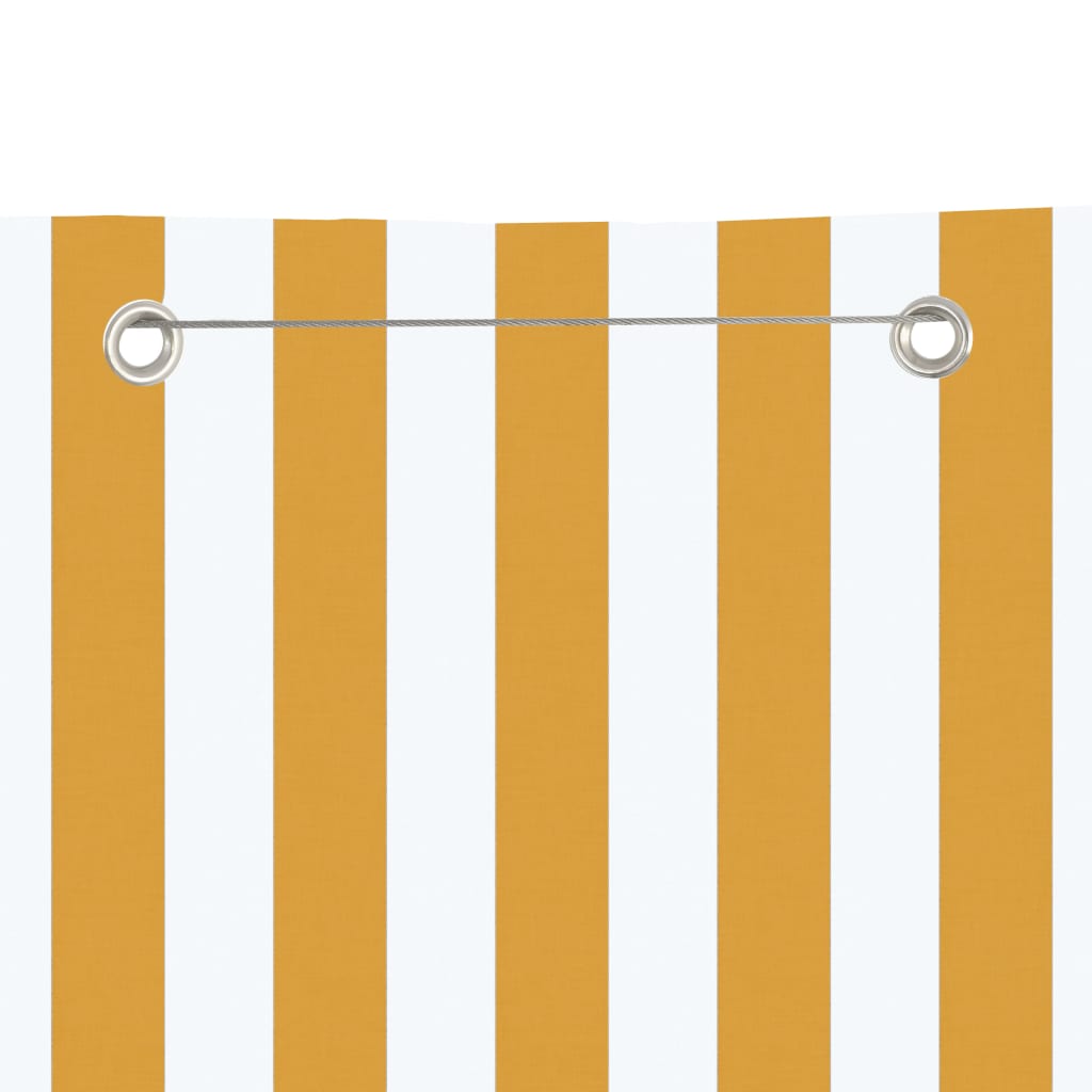 Vidaxl Balcony screen 120x240 cm Oxford fabric yellow and white