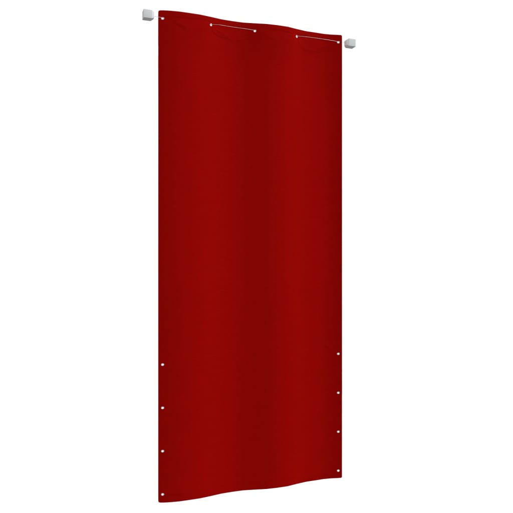 Écran de balcon Vidaxl 100x240 cm Oxford tissu rouge