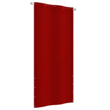 Écran de balcon Vidaxl 100x240 cm Oxford tissu rouge