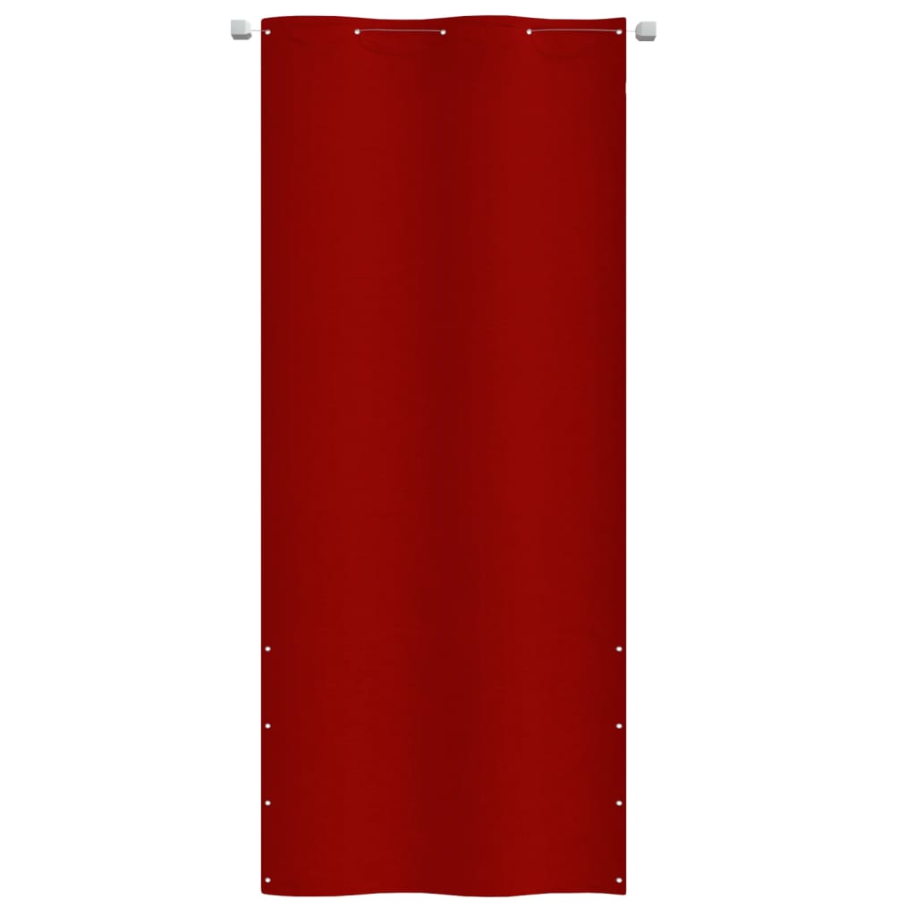 Écran de balcon Vidaxl 100x240 cm Oxford tissu rouge