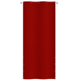 Écran de balcon Vidaxl 100x240 cm Oxford tissu rouge