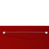 Écran de balcon Vidaxl 100x240 cm Oxford tissu rouge