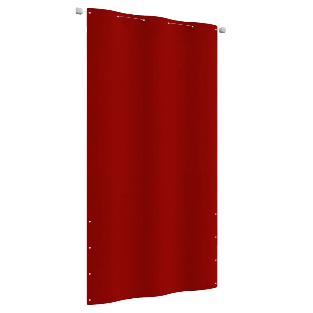 Écran de balcon Vidaxl 120x240 cm Oxford tissu rouge