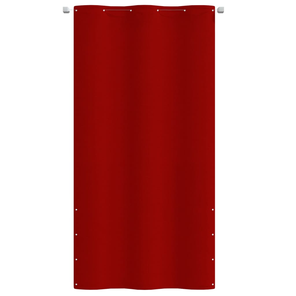 Écran de balcon Vidaxl 120x240 cm Oxford tissu rouge