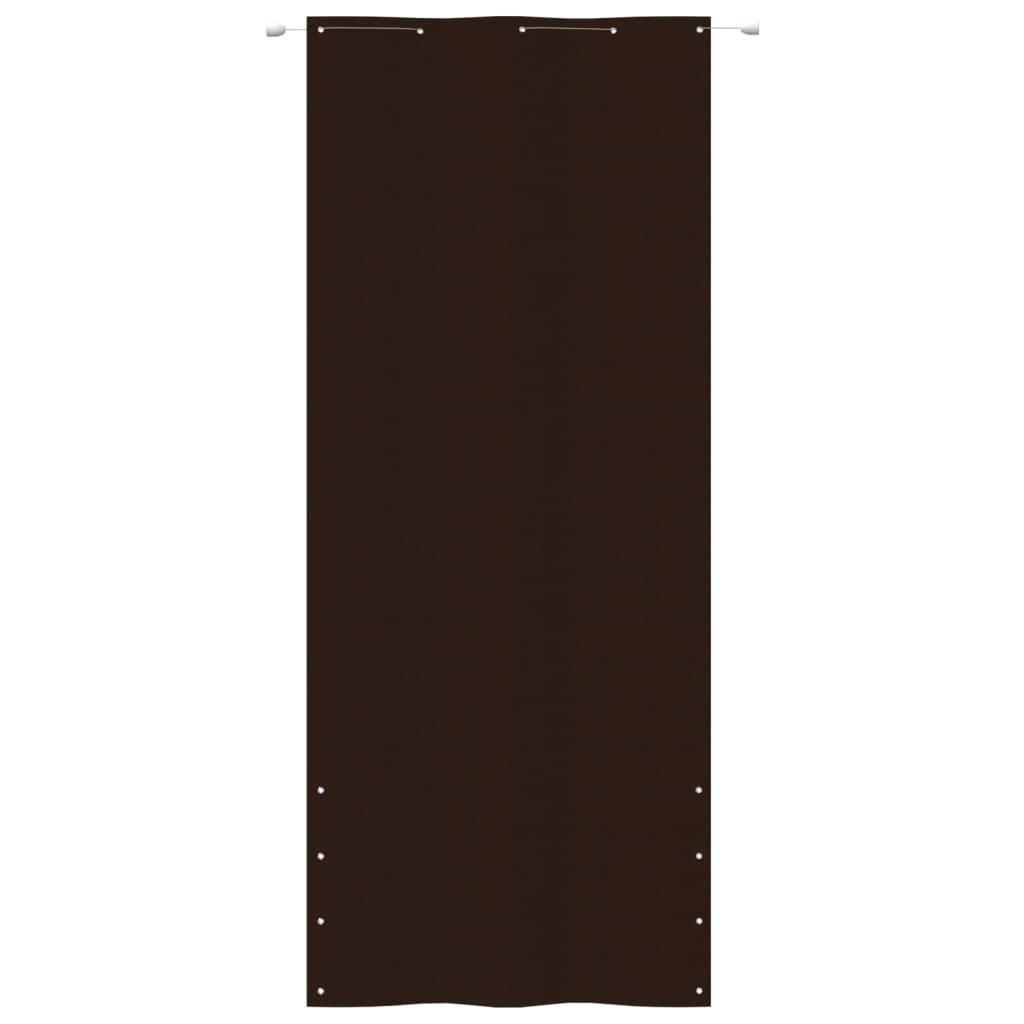 Écran de balcon Vidaxl 100x240 cm Oxford tissu marron