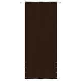 Écran de balcon Vidaxl 120x240 cm Oxford tissu brun