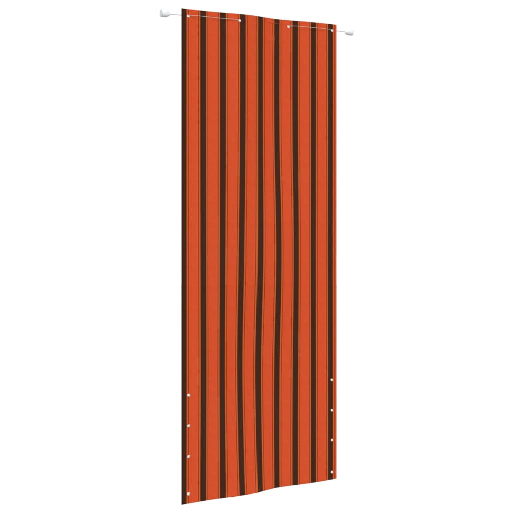 Vidaxl Balkon Bildschirm 80x240 cm Oxford Fabric Orange und Braun