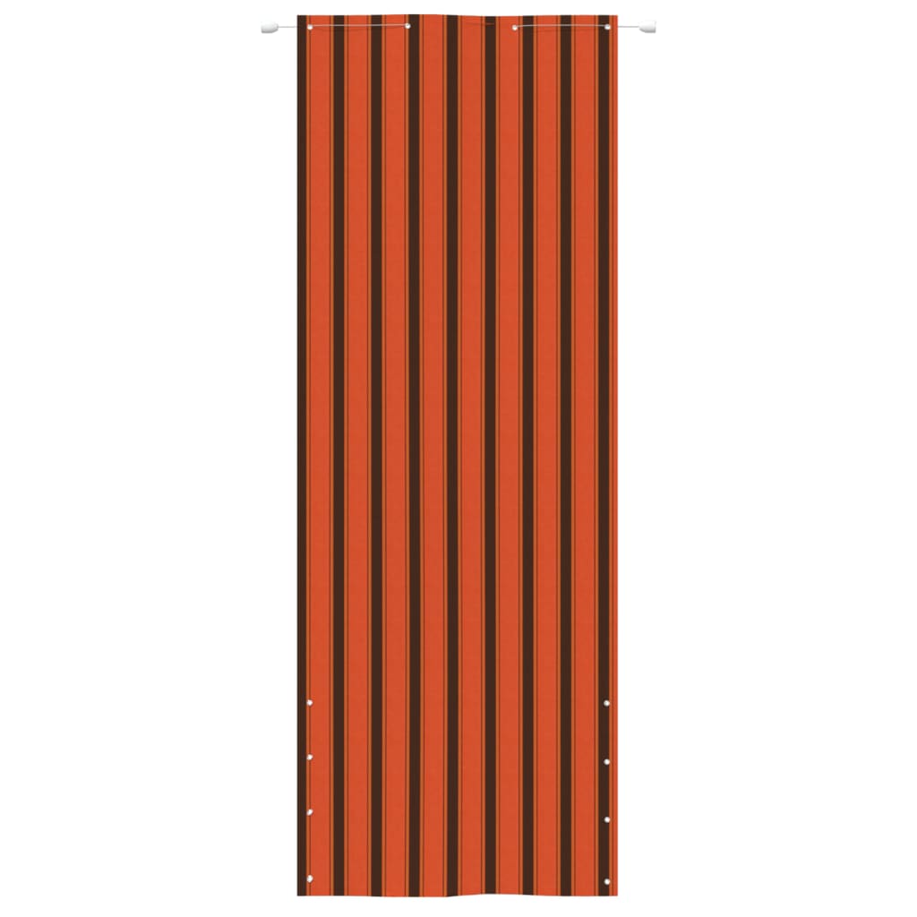 Vidaxl Balkon Bildschirm 80x240 cm Oxford Fabric Orange und Braun