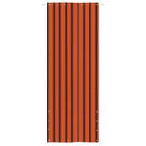 Vidaxl Balkon Bildschirm 80x240 cm Oxford Fabric Orange und Braun