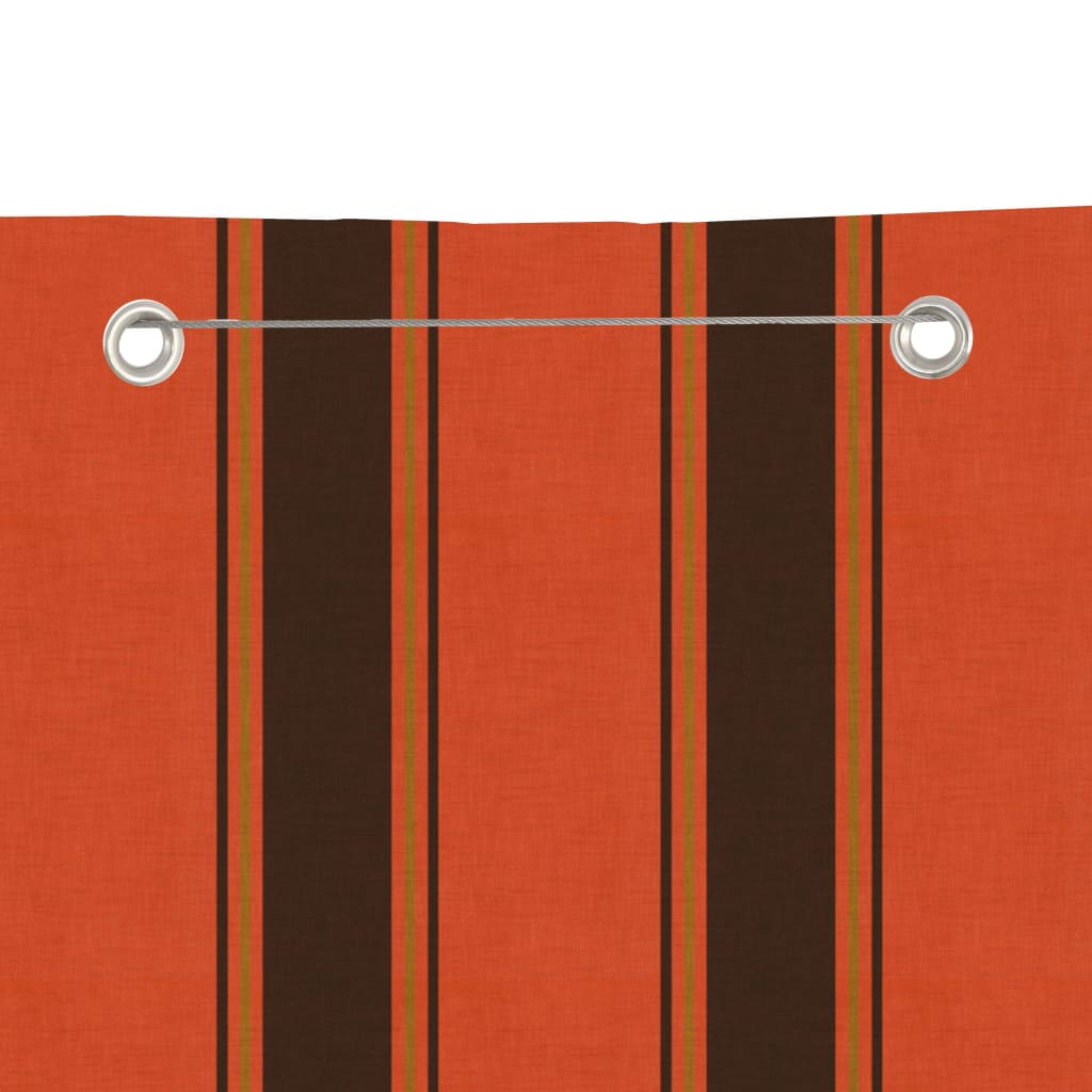 Vidaxl Balkon Bildschirm 80x240 cm Oxford Fabric Orange und Braun