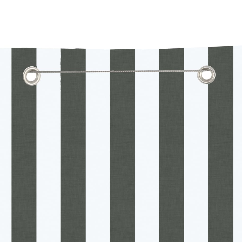 Vidaxl Balcony screen 120x240 cm Oxford fabric anthracite -colored and white