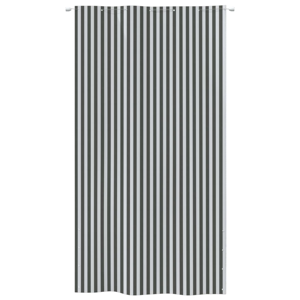 Vidaxl Balcony screen 140x240 cm Oxford fabric anthracite -colored and white