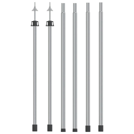 Vidaxl luifelstokken 2 st telescopisch 102-260 cm aluminium