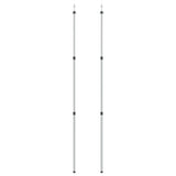 Vidaxl luifelstokken 2 st telescopisch 102-260 cm aluminium