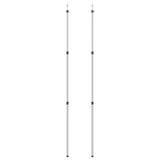 Vidaxl Laifel Sticks 2 PC Telescopic 102-260 cm Aluminium