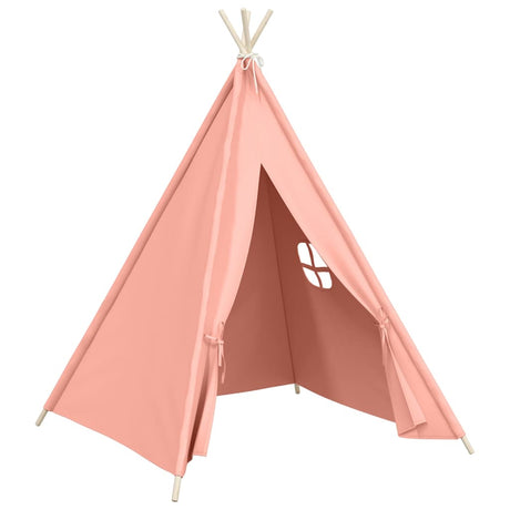 Vidaxl kindertipitent met tas 120x120x150 cm peachskin roze
