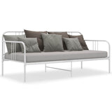 Vidaxl slaapbank metaal wit 90x200 cm