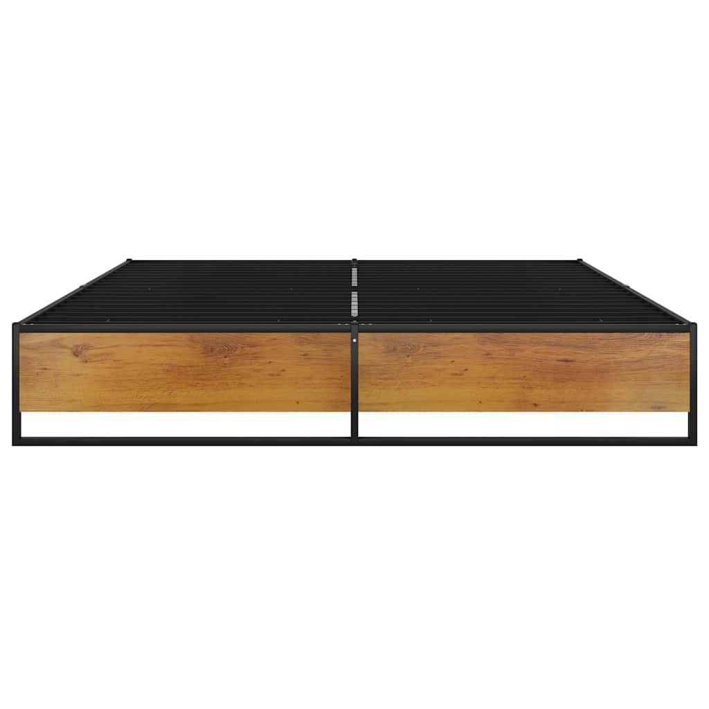 Vidaxl bedframe metaal zwart 140x200 cm